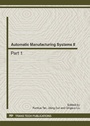 Cover: Automatic Manufacturing Systems II - Trans Tech Publications Ltd