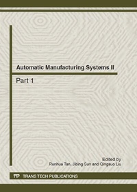 Enlarge image Cover: Automatic Manufacturing Systems II - Trans Tech Publications Ltd