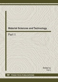 Cover: Material Sciences and Technology - Trans Tech Publications Ltd