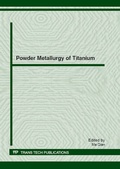 Cover: Powder Metallurgy of Titanium - Trans Tech Publications Ltd