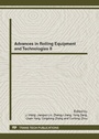 Cover: Advances in Rolling Equipment and Technologies II - Trans Tech Publications Ltd