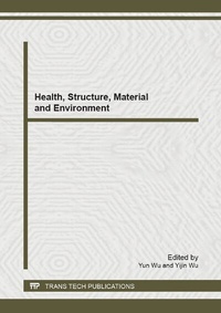 Enlarge image Cover: Health, Structure, Material and Environment - Trans Tech Publications Ltd