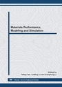 Cover: Materials Performance, Modeling and Simulation - Trans Tech Publications Ltd