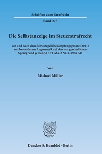 Abbildung von: Die Selbstanzeige im Steuerstrafrecht - fibre