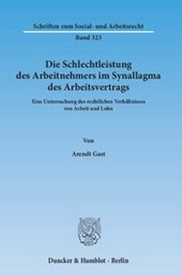 Abbildung von: Die Schlechtleistung des Arbeitnehmers im Synallagma des Arbeitsvertrags - fibre