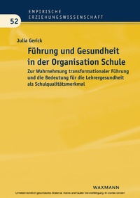 Abbildung von: Führung und Gesundheit in der Organisation Schule - Waxmann Verlag GmbH