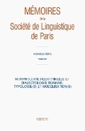 Cover: Morphologie flexionnelle et dialectologie romane - Peeters Publishers