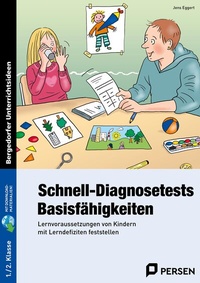 Abbildung von: Schnell-Diagnosetests: Basisfähigkeiten 1-2 Klasse - Persen Verlag in der AAP Lehrerwelt GmbH