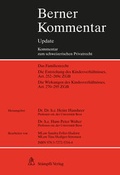 Cover: Berner Kommentar Update Kindesrecht, Art. 252-295 ZGB - St&auml;mpfli Verlag AG