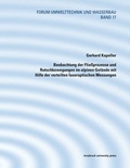 Cover: Beobachtung der Flie&szlig;prozesse und Rutschbewegungen im alpinen Gel&auml;nde mit Hilfe der verteilten faseroptischen Messungen - innsbruck university press