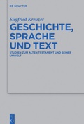 Cover: Geschichte, Sprache und Text - De Gruyter