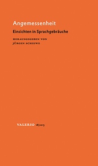 Enlarge image Cover: Angemessenheit - Wallstein