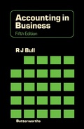 Cover: Accounting in Business - Butterworth-Heinemann