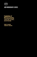 Cover: Foundations of Microprogramming - Academic Press
