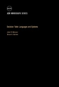 Cover: Decision Table Languages and Systems - Academic Press