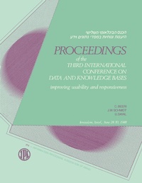 Enlarge image Cover: Proceedings of the Third International Conference on Data and Knowledge Bases - Morgan Kaufmann