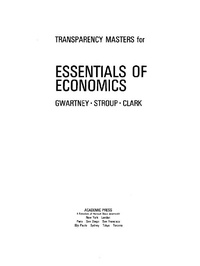 Enlarge image Cover: Transparency Masters for Essentials of Economics - Academic Press