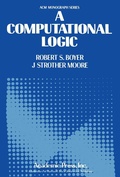 Cover: A Computational Logic - Academic Press