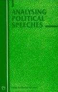 Cover: Analysing Political Speeches - Multilingual Matters