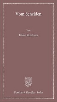Enlarge image Cover: Vom Scheiden. - Duncker & Humblot