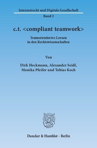 Enlarge image Cover: c.t. <compliant teamwork>. - Duncker & Humblot