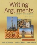Cover: Writing Arguments - Pearson