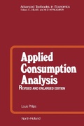 Cover: Applied Consumption Analysis - Elsevier