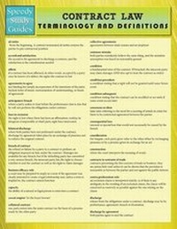 Abbildung von: Contract Law Terminology and Definitions (Speedy Study Guide) - Speedy Publishing LLC
