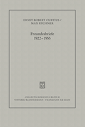 Cover: Freundesbriefe 1922-1955 - Vittorio Klostermann Verlag