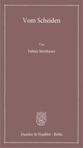 Cover: Vom Scheiden - Duncker & Humblot
