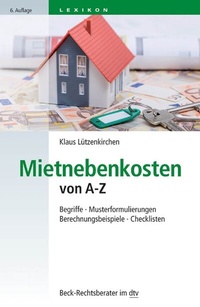 Abbildung von: Mietnebenkosten von A-Z - C.H.BECK