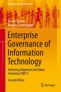Bild vergrößern Bild: Enterprise Governance of Information Technology - Springer