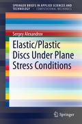 Cover: Elastic/Plastic Discs Under Plane Stress Conditions - Springer