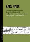 Cover: Karl Marx - Mandelbaum Verlag eG