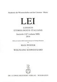 Abbildung von: Lessico Etimologico Italiano Lfg. 116 - Reichert, L