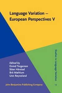 Enlarge image Cover: Language Variation - European Perspectives V - John Benjamins Publishing Co
