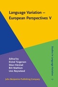 Cover: Language Variation - European Perspectives V - John Benjamins Publishing Company