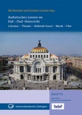 Cover: &Auml;sthetisches Lernen im DaF-/DaZ-Unterricht - Universit&auml;tsverlag G&ouml;ttingen