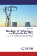 Cover: Standards of Performance and Electricity Act,2003 - LAP Lambert Academic Publishing