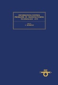 Cover: Information Control Problems in Manufacturing Technology 1979 - Elsevier