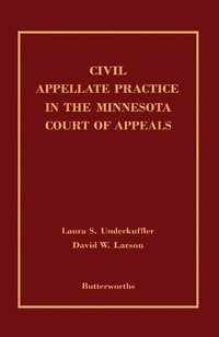 Abbildung von: Civil Appellate Practice in the Minnesota Court of Appeals - Butterworth-Heinemann