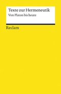 Cover: Texte zur Hermeneutik - Reclam