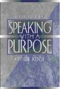 Cover: Speaking with a Purpose - Routledge