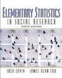 Cover: Elementary Statistics in Social Research - Pearson