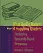Cover: What Really Matters for Struggling Readers - Pearson