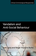 Cover: Vandalism and Anti-Social Behaviour - Palgrave Macmillan