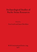 Cover: Archaeological Studies of Pacific Stone Resources - BAR Publishing