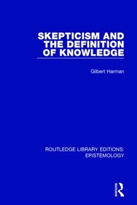 Enlarge image Cover: Skepticism and the Definition of Knowledge - Routledge