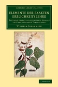 Cover: Elemente der exakten Erblichkeitslehre - Cambridge University Press