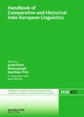 Cover: Handbook of Comparative and Historical Indo-European Linguistics - De Gruyter Mouton